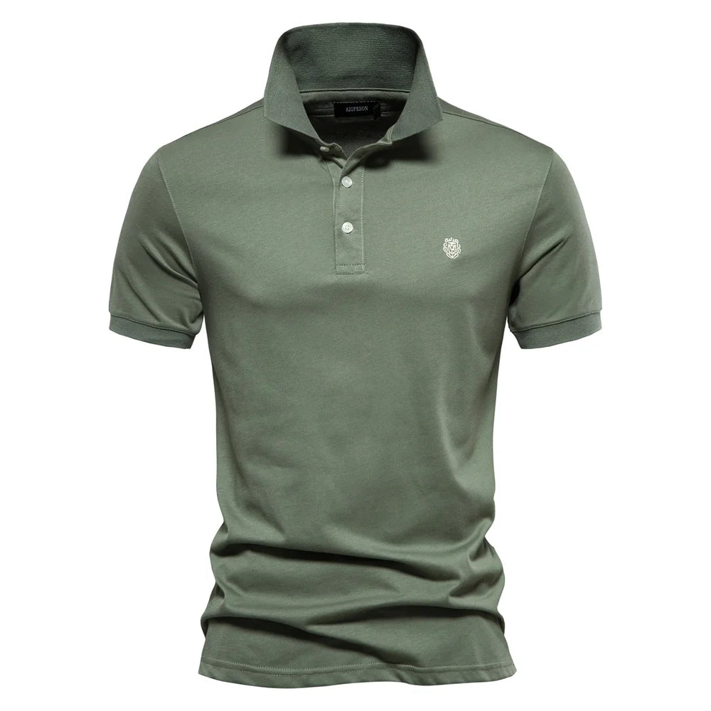 Herren Polo Shirts aus 100 Prozent Baumwolle mit Kurzarm und Stickerei