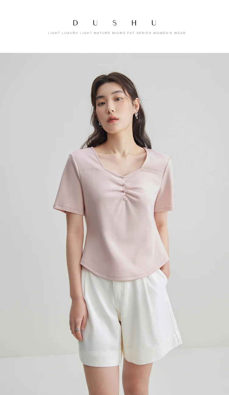 Vielseitige, romantische Damenbluse aus erfrischendem Chiffon – ideal für den Sommer.