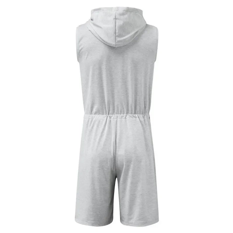 Weite Herren-Sommerhose mit Streifenmuster und Schlitz – lässig und vielseitig für den Alltag