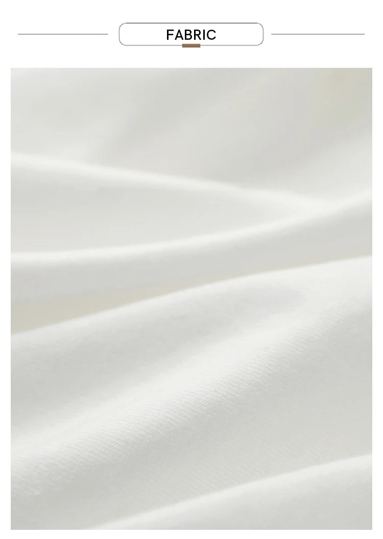 Damen T-Shirt aus mercerisierter Baumwolle mit V-Ausschnitt und Spitzen-Detail