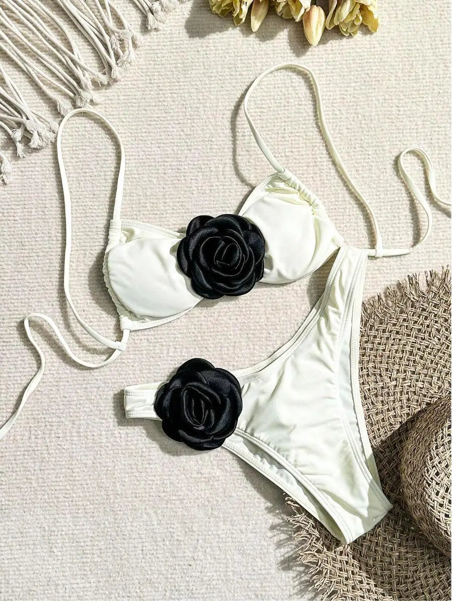 Dreiteiliges Damen-Bikini-Set im brasilianischen Stil – ideal für Strand und Pool