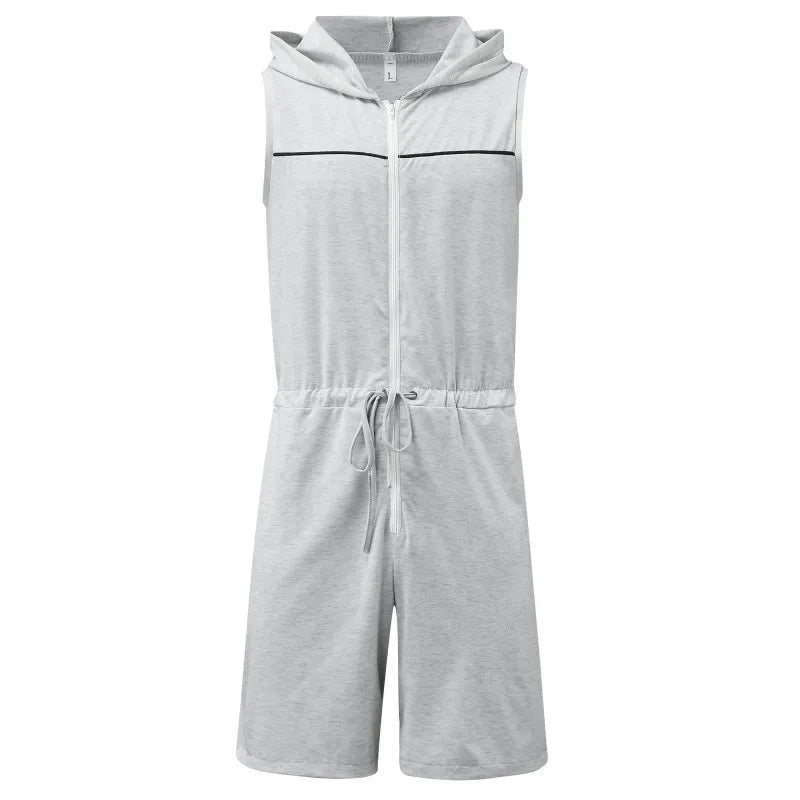 Weite Herren-Sommerhose mit Streifenmuster und Schlitz – lässig und vielseitig für den Alltag