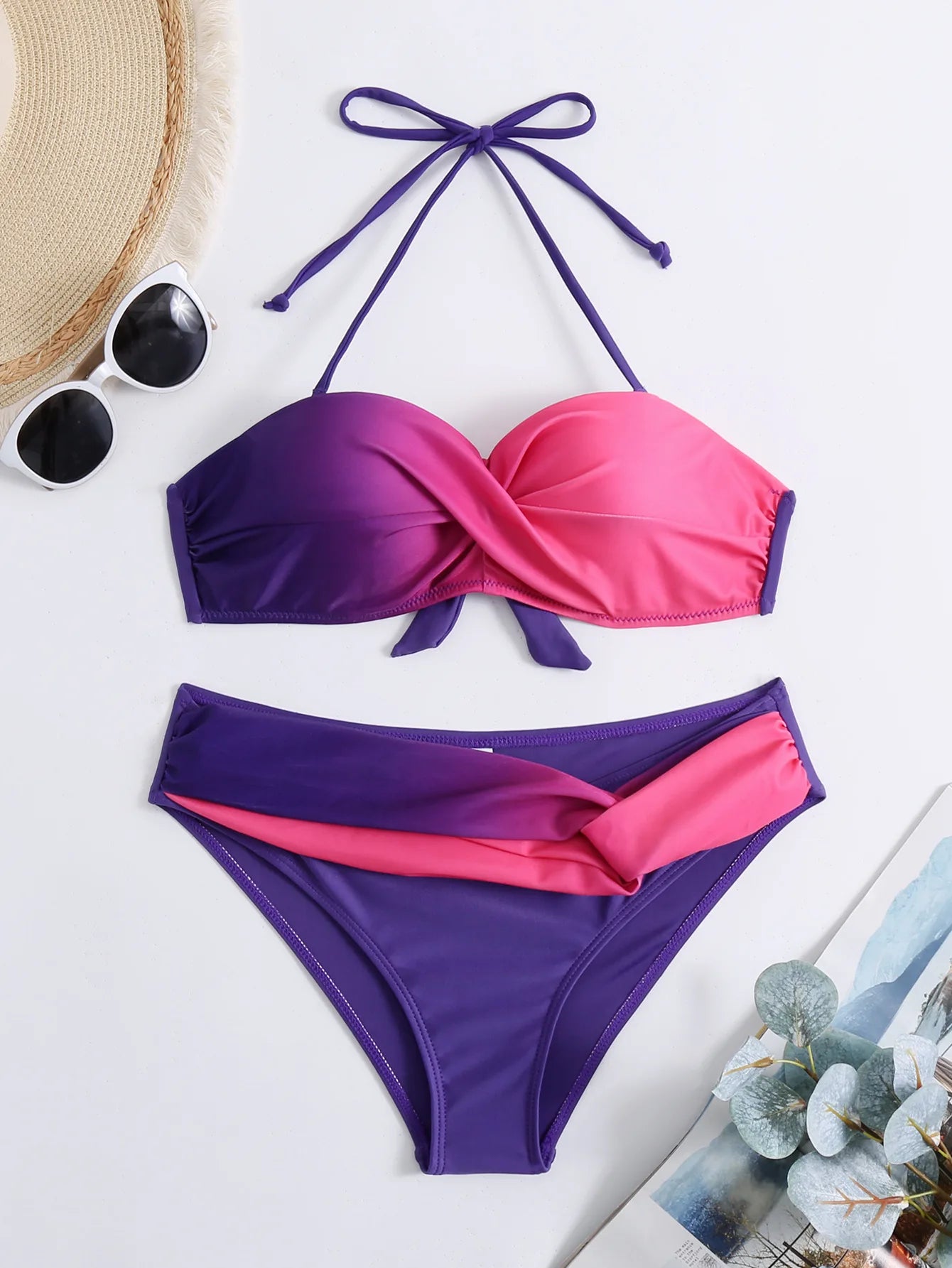 Sexy Bikini-Set für Damen mit Push-up-Effekt – ideal für Strand und Pool