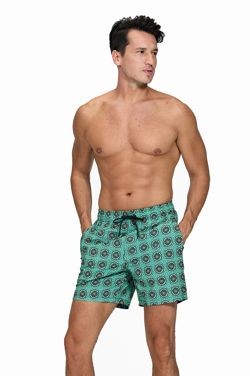 Schnelltrocknende Herren-Badehose mit niedrigem Schnitt – ideal für Strand und Fitness