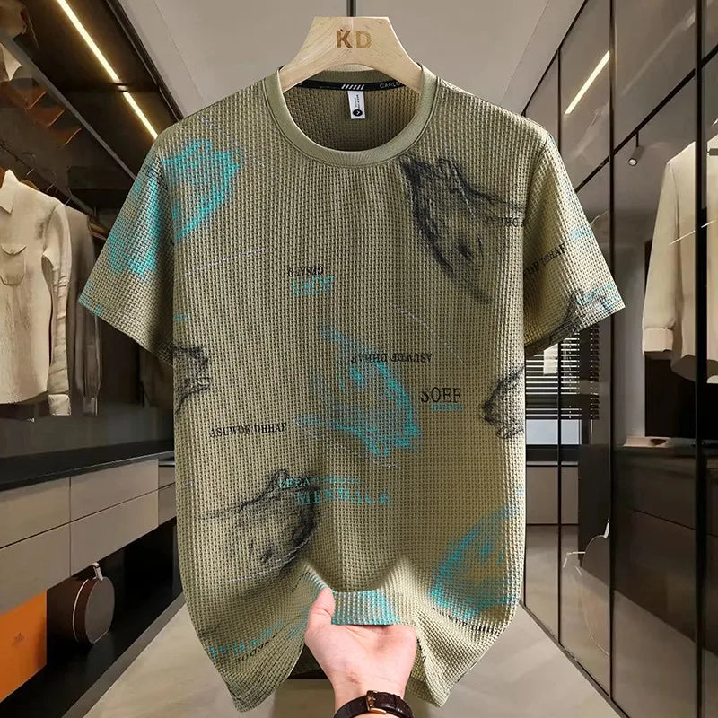 Herren T-Shirt aus schnell trocknender Eis-Seide für lässige Sommerabende