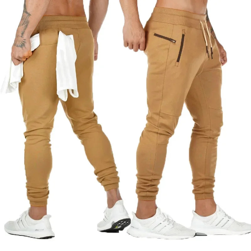LOGO-freie Muscle Herren Sporthose Herren Fitness Hängende Handtuchhose Lauftraining Fußhose