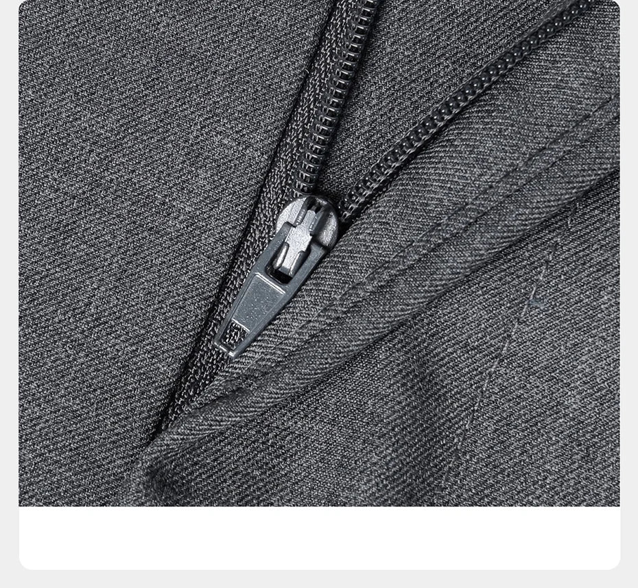 Eleganter Herrenanzug aus 30% Wolle: Grauer Slim-Fit Doppelreiher für Hochzeit & Business