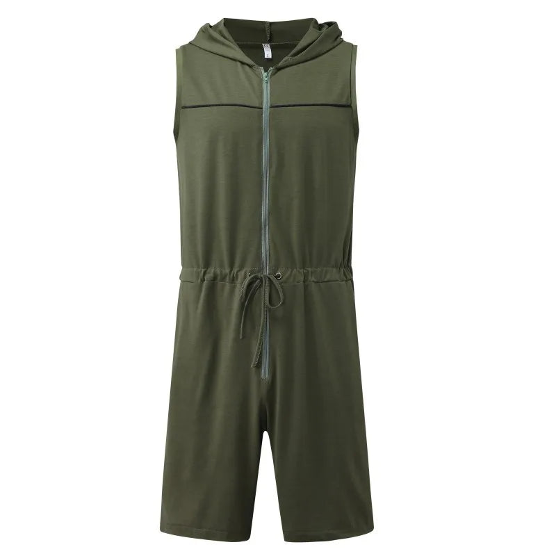 Weite Herren-Sommerhose mit Streifenmuster und Schlitz – lässig und vielseitig für den Alltag