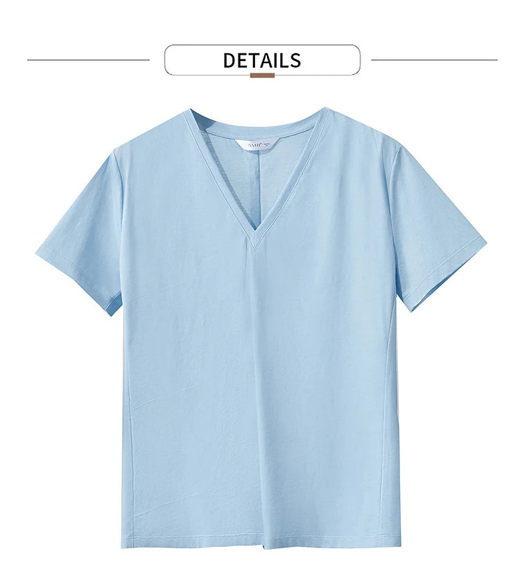 Damen Top im minimalistischen Sommerstil mit einfarbiger Buchstabenstickerei