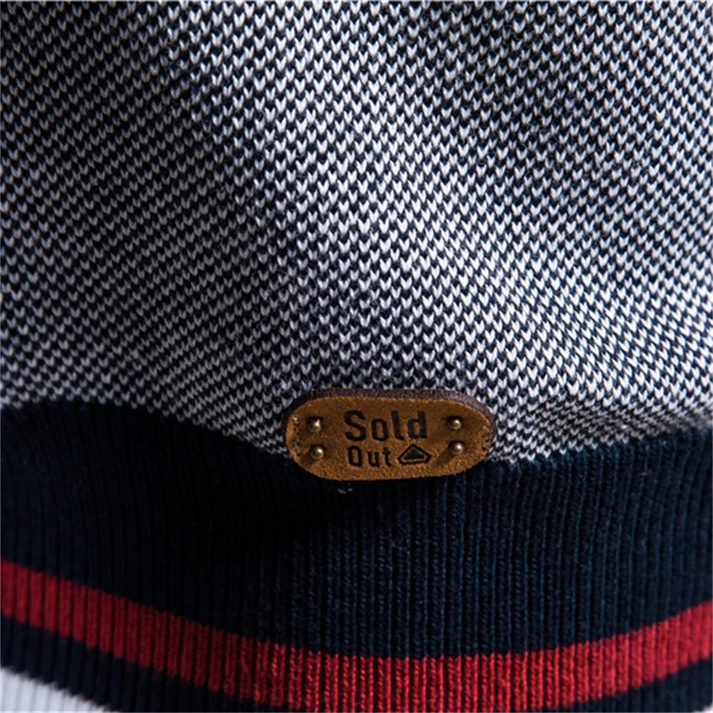 Männer Strickjacke aus hochwertiger Baumwolle im Casual-Stil für den Winter