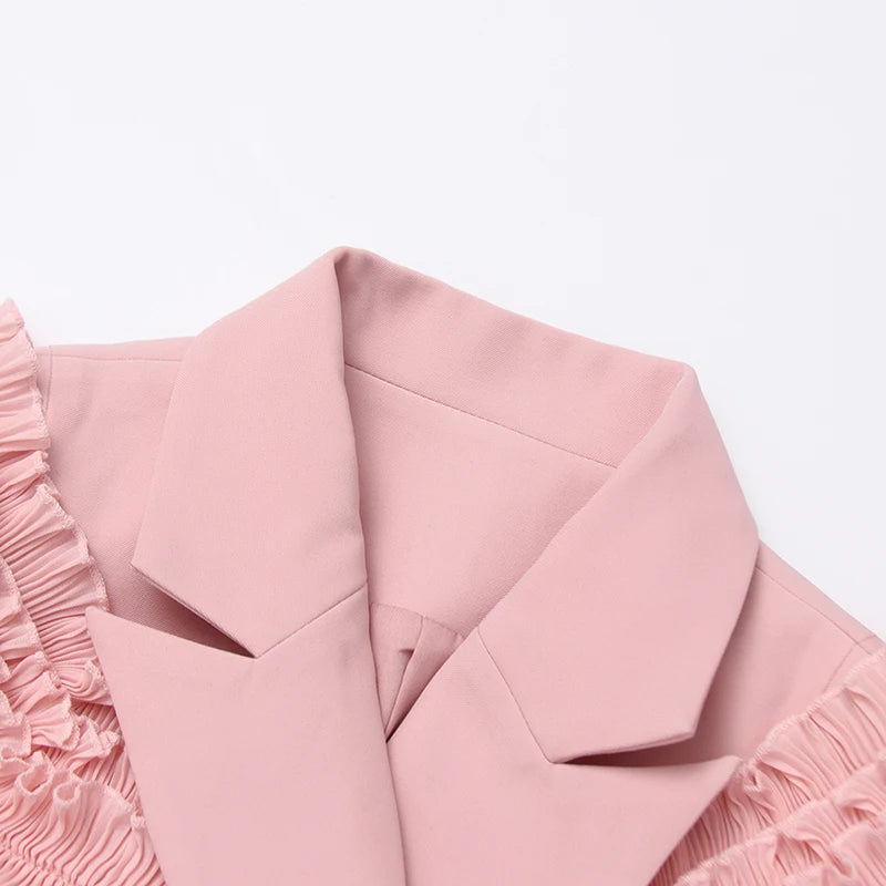 Langärmliges Damen-Patchwork-Kleid mit Rundhalsausschnitt und Polka-Dot-Design – modisch geschnürt