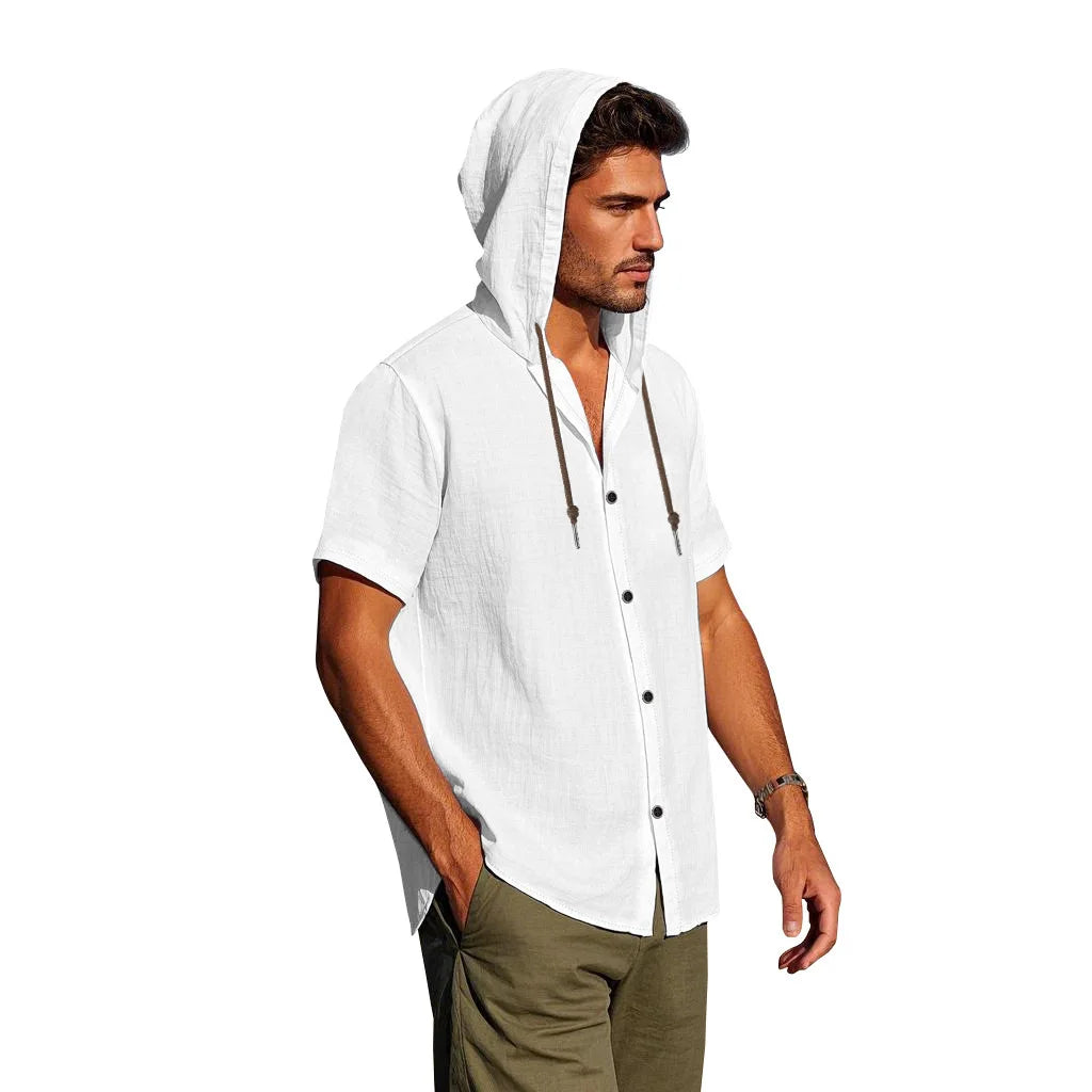 Langarm-Herrenhemd aus Cord mit Streifenmuster – aus samtweichem Baumwollstoff in mehreren Farben.