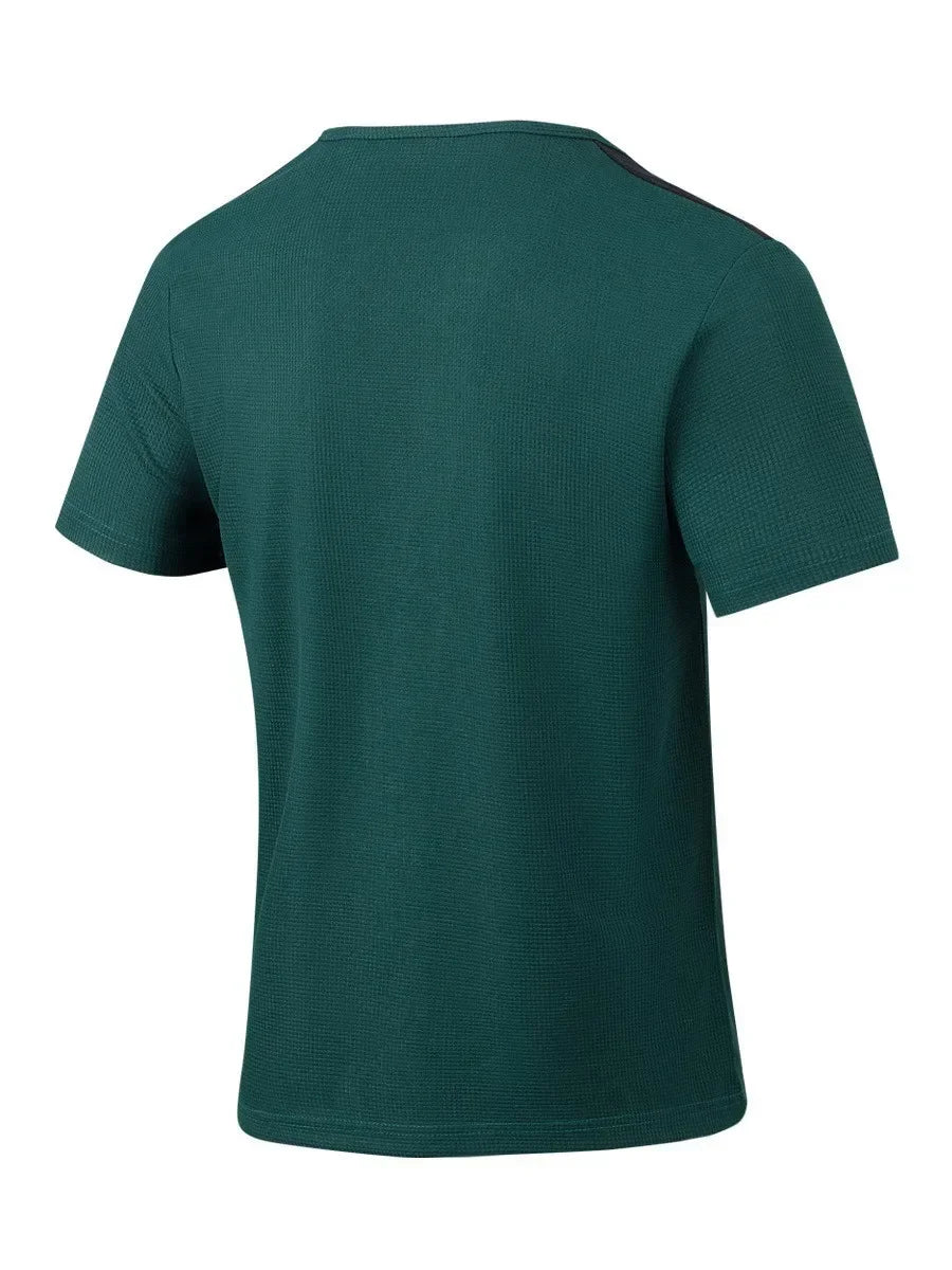 Kurzärmeliges Herren-Sommer-T-Shirt mit lockeren Streifen – vielseitiges, trendiges Oberteil für Paare
