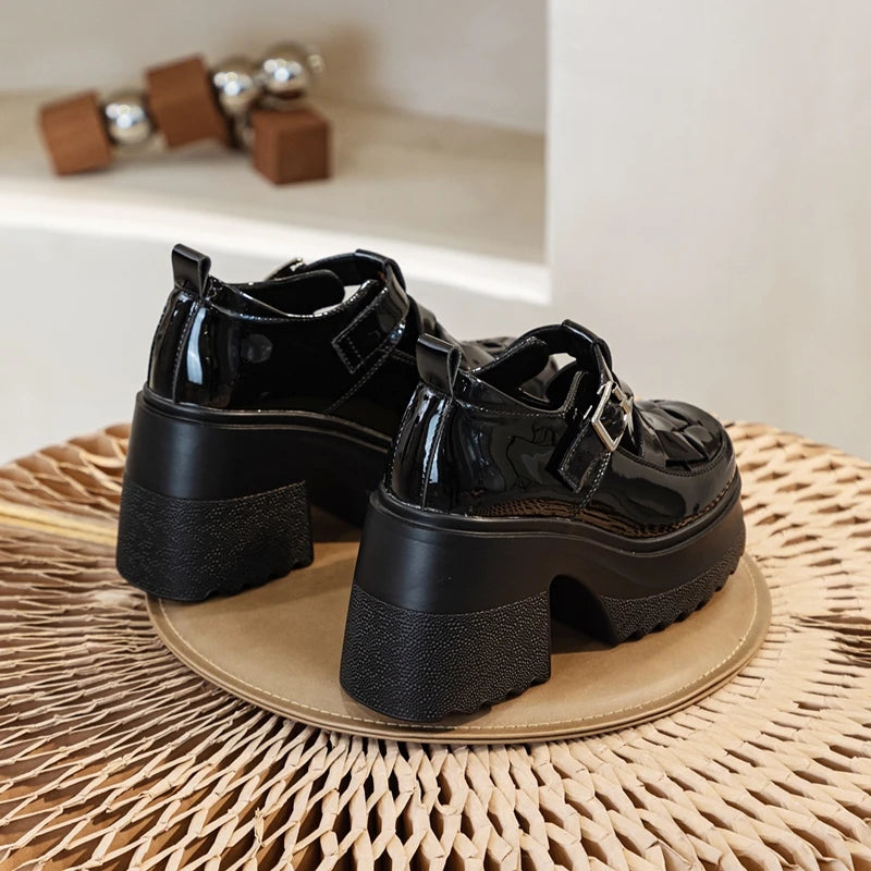 AIYUQI Echtes Leder Frauen Sandalen 2025, Neue Mode High-heel Sandalen Frauen Geschlossene Zehen Plattform Römischen Sandalen Frauen