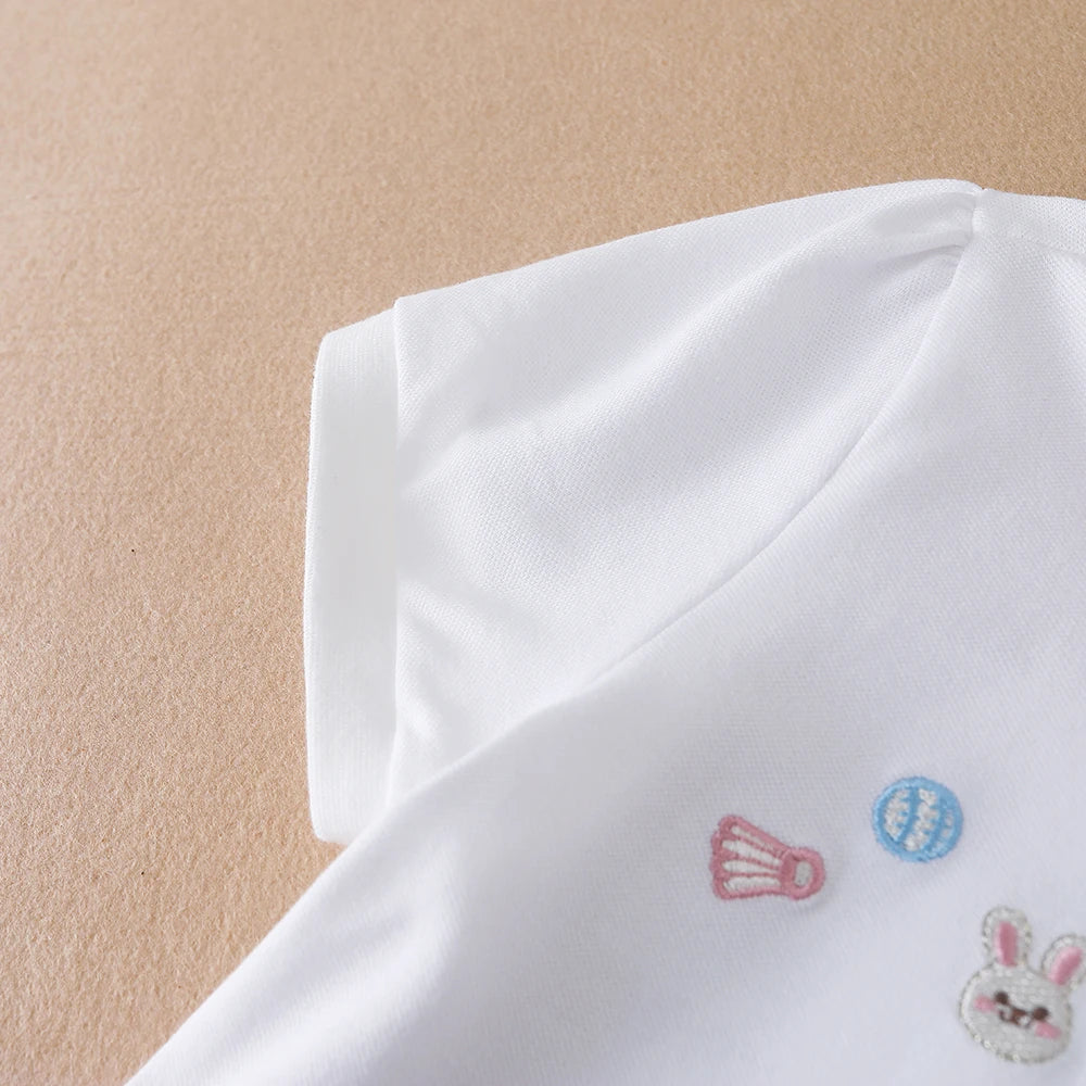 3-12 alter Mädchen Polo Sommer Kinder Kurzarm T-shirts 2024 Neue Kinder Drehen Unten Kragen Kleidung Baby Baumwolle tops