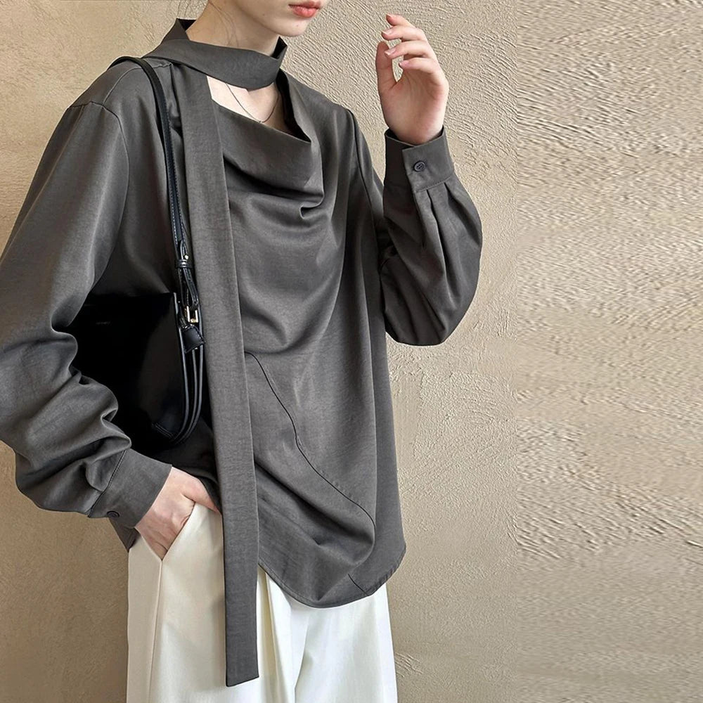 Elegante Damenjacke mit Reverskragen und langen Ärmeln – Patchwork-Design und Taschen für einen luxuriösen Look