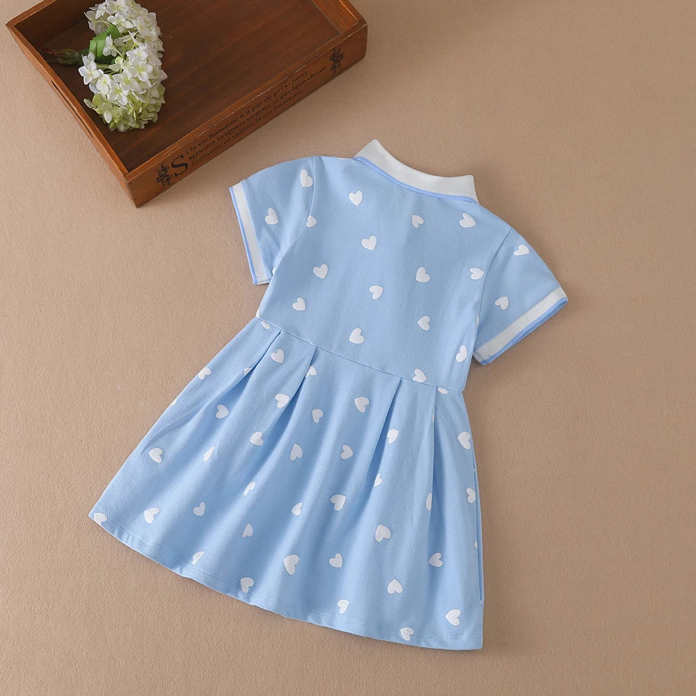 Mädchen Kleidung 2023 Neue Sommer Prinzessin Kleider Kurzarm Kinder Kleid Baby Kleider für Kinder Kleidung 2-6Y