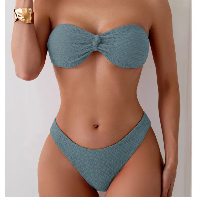Sexy Bikini-Set mit Push-up für Damen – ideal für Strand und Pool