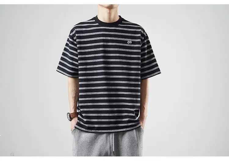 Herren T-Shirt aus Bambus-Mesh und Eisseide mit Rundhalsausschnitt – Kurzarm-Sommeroberteil