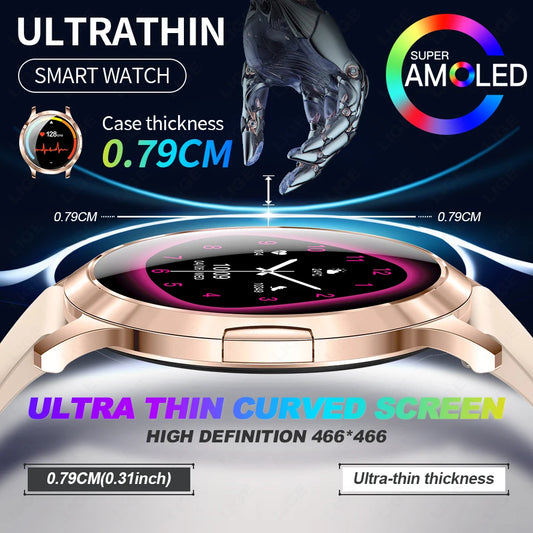 Damen Smartwatch mit 1,32 Zoll Touchscreen für Sport und Fitness