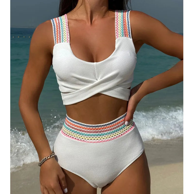 Sexy Bikini-Set in Gelb mit Push-up-Effekt – Perfekt für Strand und Pool