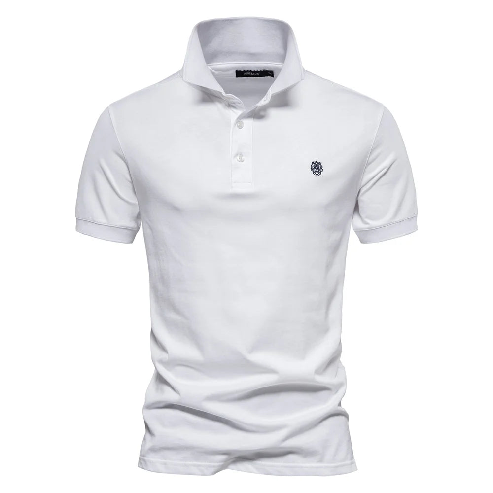Herren Polo Shirts aus 100 Prozent Baumwolle mit Kurzarm und Stickerei