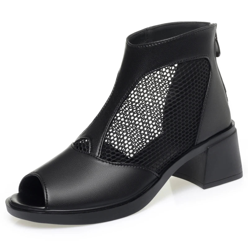 Damen Mesh Stiefeletten Atmungsaktiv Große Größen