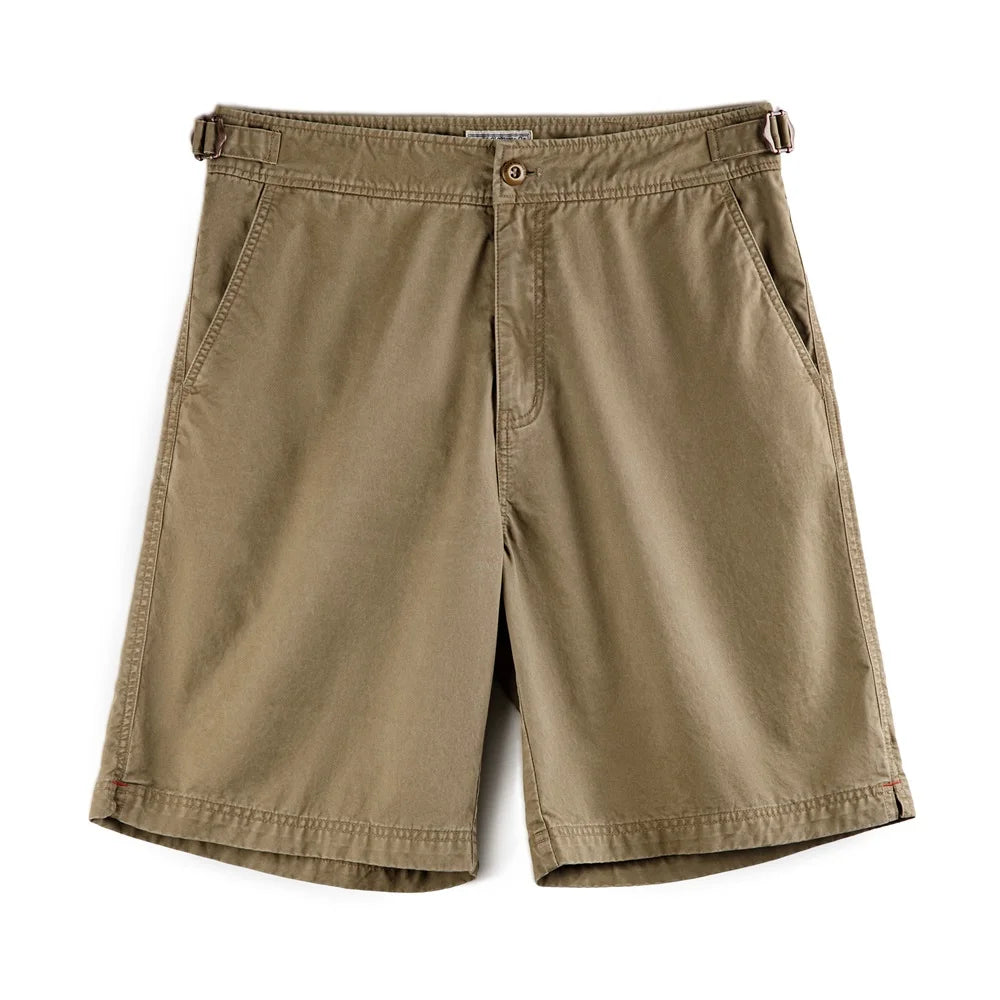 Herren Chino Shorts M51 aus Baumwolle mit verstellbarem Gürtel und Taschen