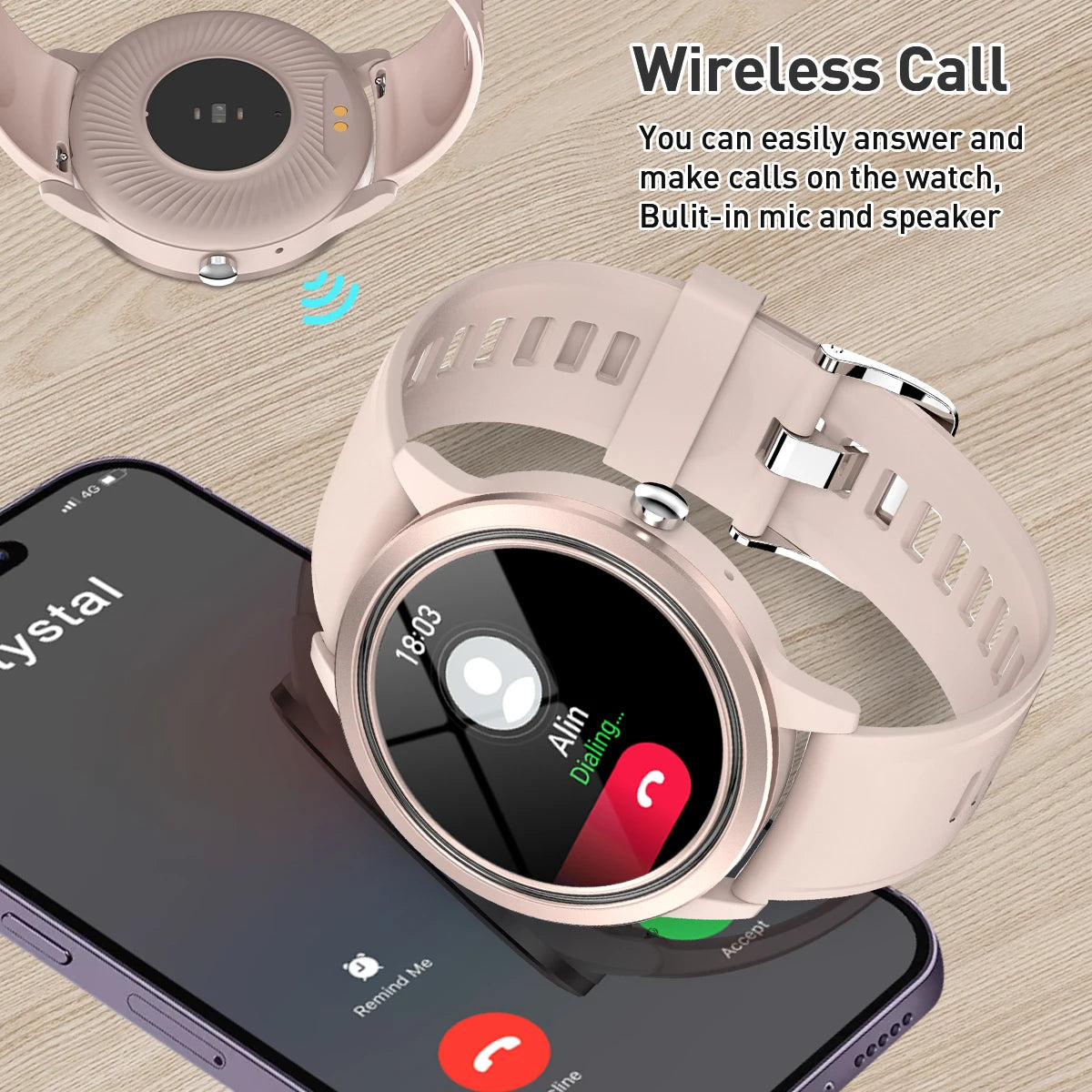 LIGE 2025 Neue Smart Uhr Für Frauen Bluetooth Anruf Fitness Tracking Herzfrequenz Gesundheit Monitor Dame Smartwatch Für Android iOS