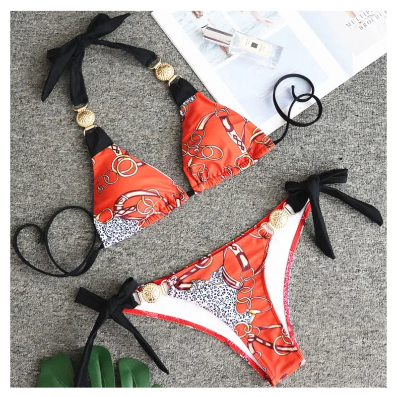 Sexy Bikini-Set für Damen – Brasilianischer Stil, ideal für Strand und Pool