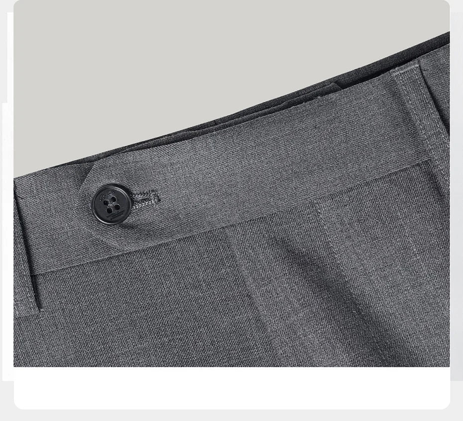 Eleganter Herrenanzug aus 30% Wolle: Grauer Slim-Fit Doppelreiher für Hochzeit & Business