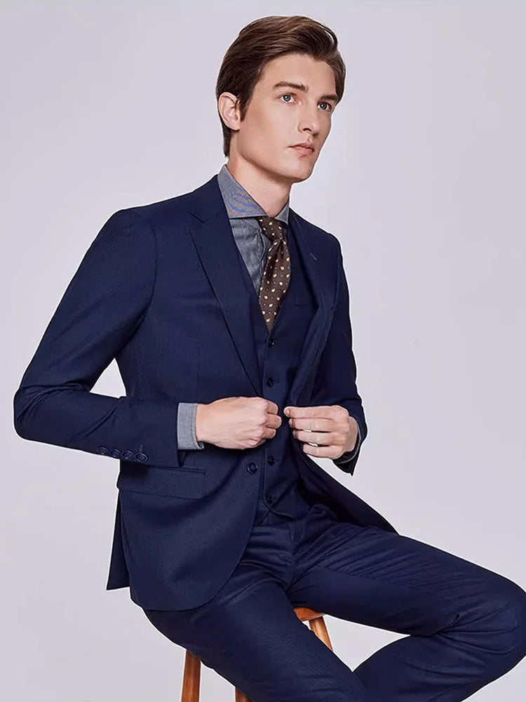 Graues Slim-Fit-Anzugset für Herren – Eleganter Blazer mit Hose für Hochzeiten und formelle Anlässe