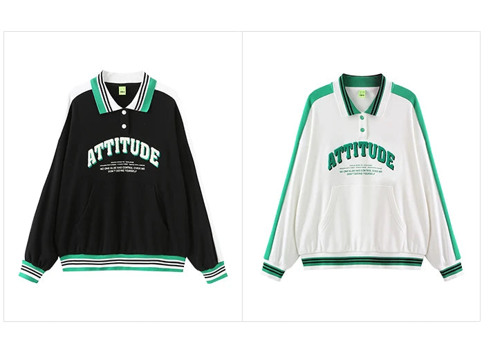 Semir 2024 POLO Shirt Frauen Oversize Brief gedruckt Kontrast Farbe Sport Mode grundlegende Neue Frühling Tops Shirt