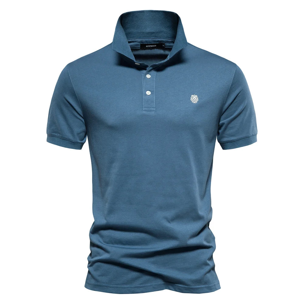 Herren Polo Shirts aus 100 Prozent Baumwolle mit Kurzarm und Stickerei
