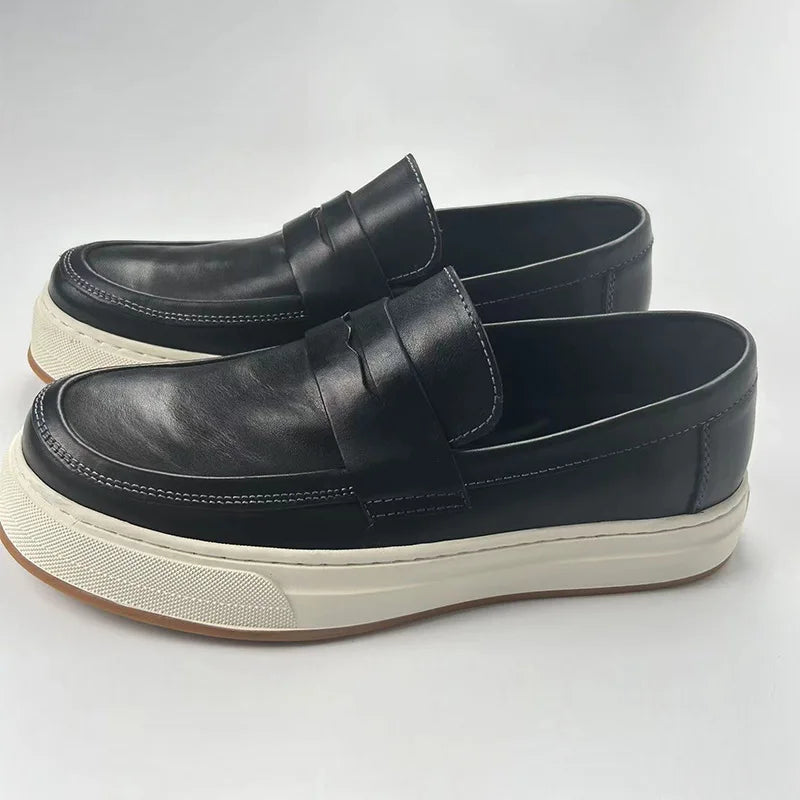 Elegante Herren-Loafer mit dicker Sohle – stilvoll & komfortabel