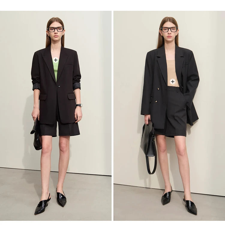 Damen Shorts im minimalistischem Stil mit Taschen für lässige Basics