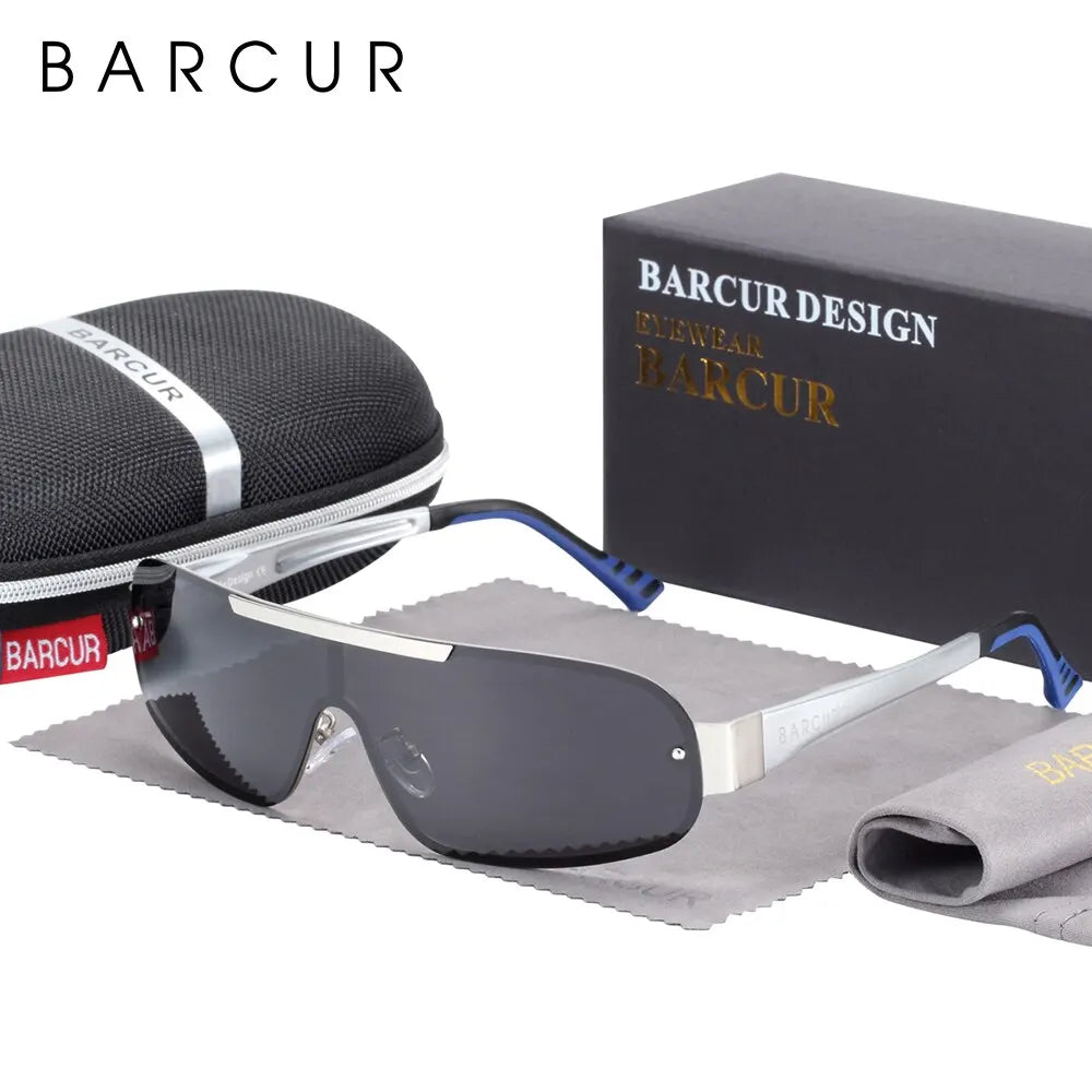 Sonnenbrille Pilot Al-Mg schmal polarisiert UV400 Sport Herren