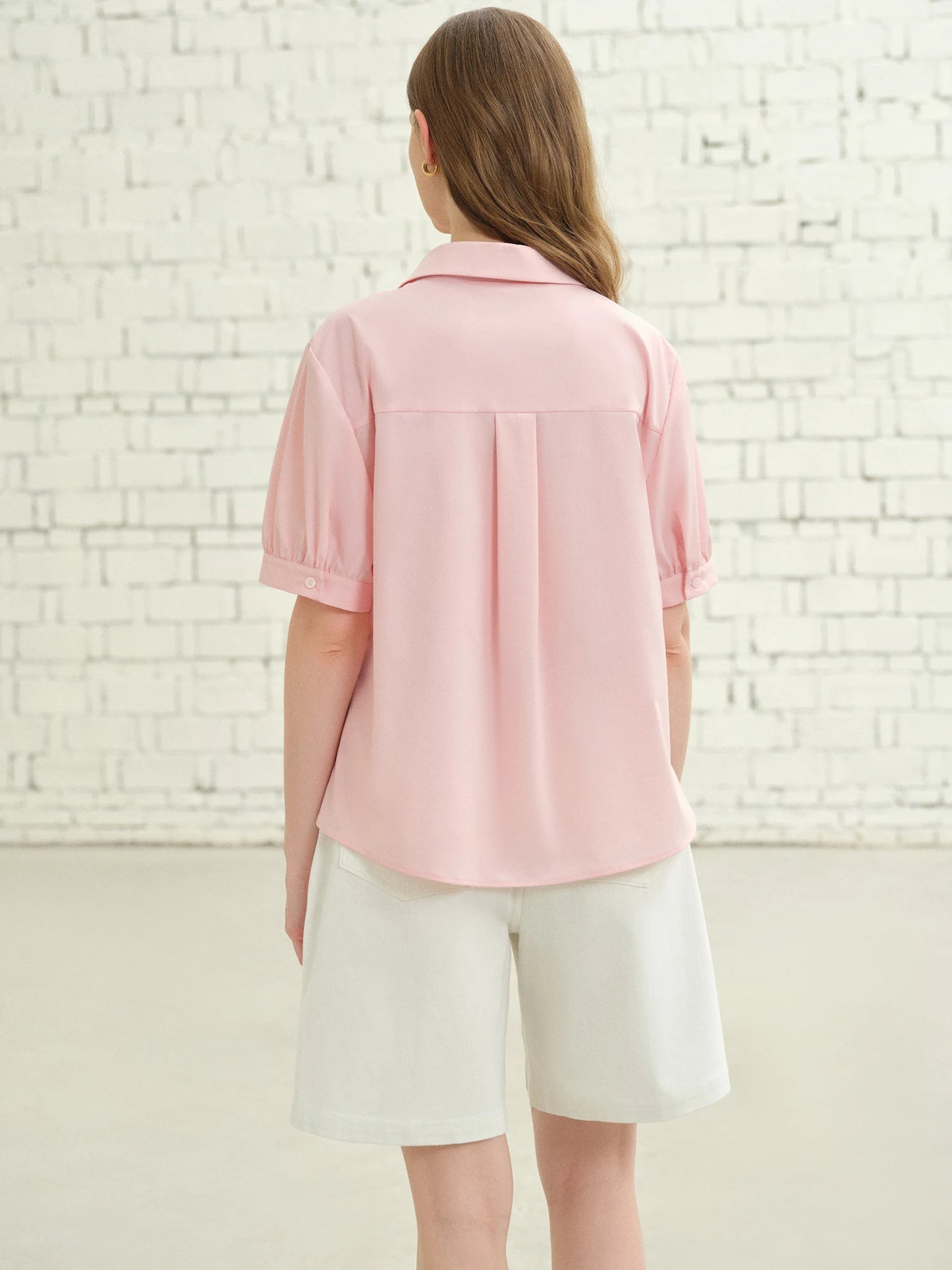 Minimalistisches Damen-T-Shirt mit modischem Design und kurzen Ärmeln – lockerer, figurbetonter Schnitt für den Sommer