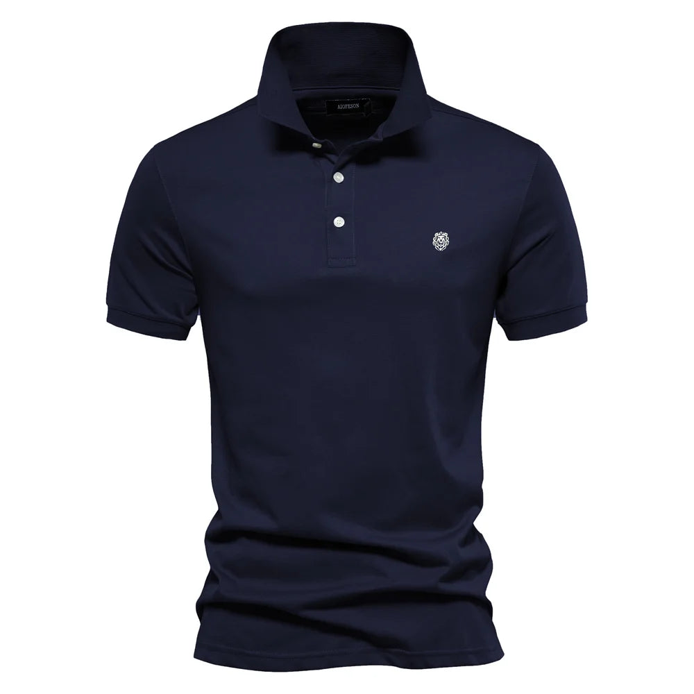 Herren Polo Shirts aus 100 Prozent Baumwolle mit Kurzarm und Stickerei