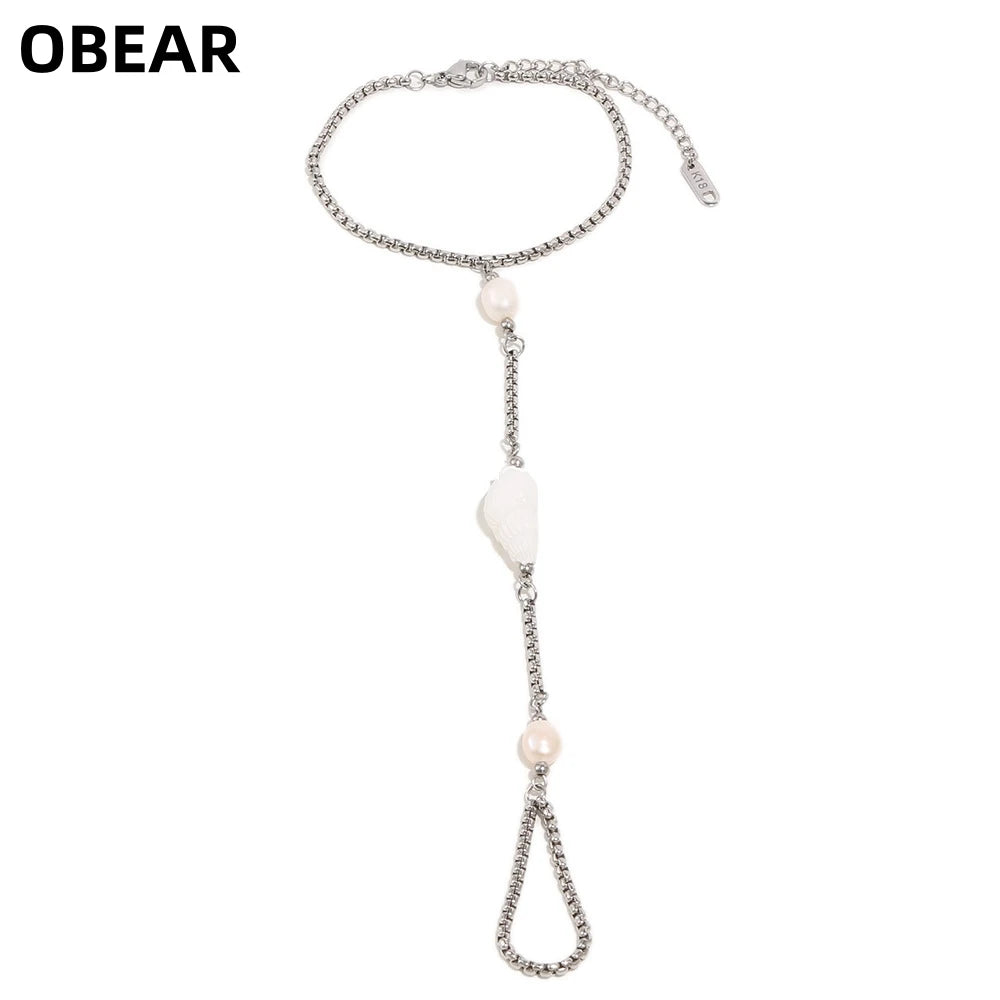 Damen-Armband mit Muschelperlen im Boho-Stil