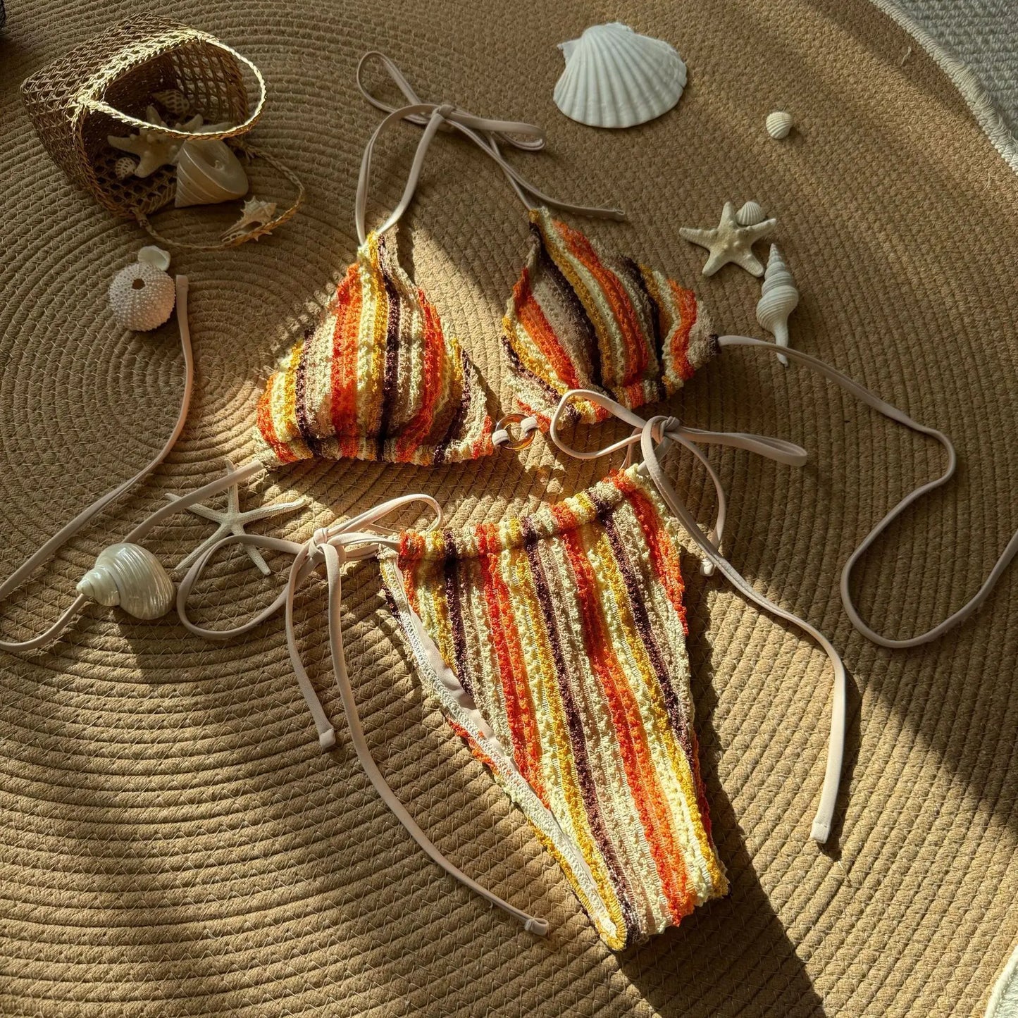 Sommerlicher Push-Up-Bikini im brasilianischen Stil – ideal für Strand und Pool