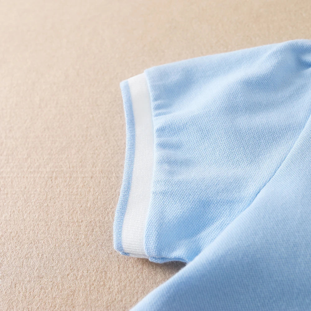 Mädchen Poloshirts Sommer Kurzarm Baby Mädchen T-Shirt Top Shirt Baumwolle Kleidung 2T-6T Kinder bestickte Hemden