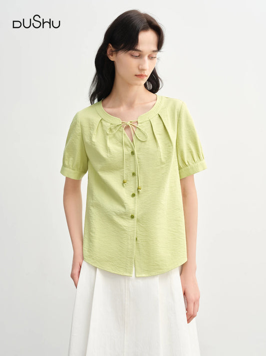 Kurzärmeliges Damen-Blusenshirt mit Blumenmuster und elegantem Design – ideal für den Sommer