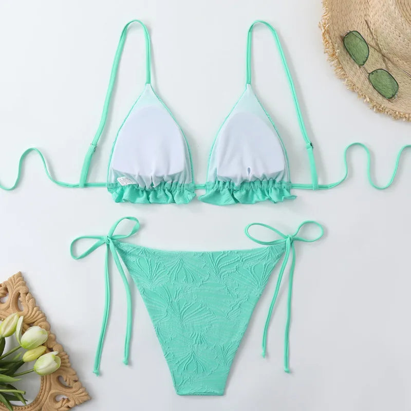 Sexy Bikini-Set für Damen mit Push-up-Effekt – ideal für Strand und Pool