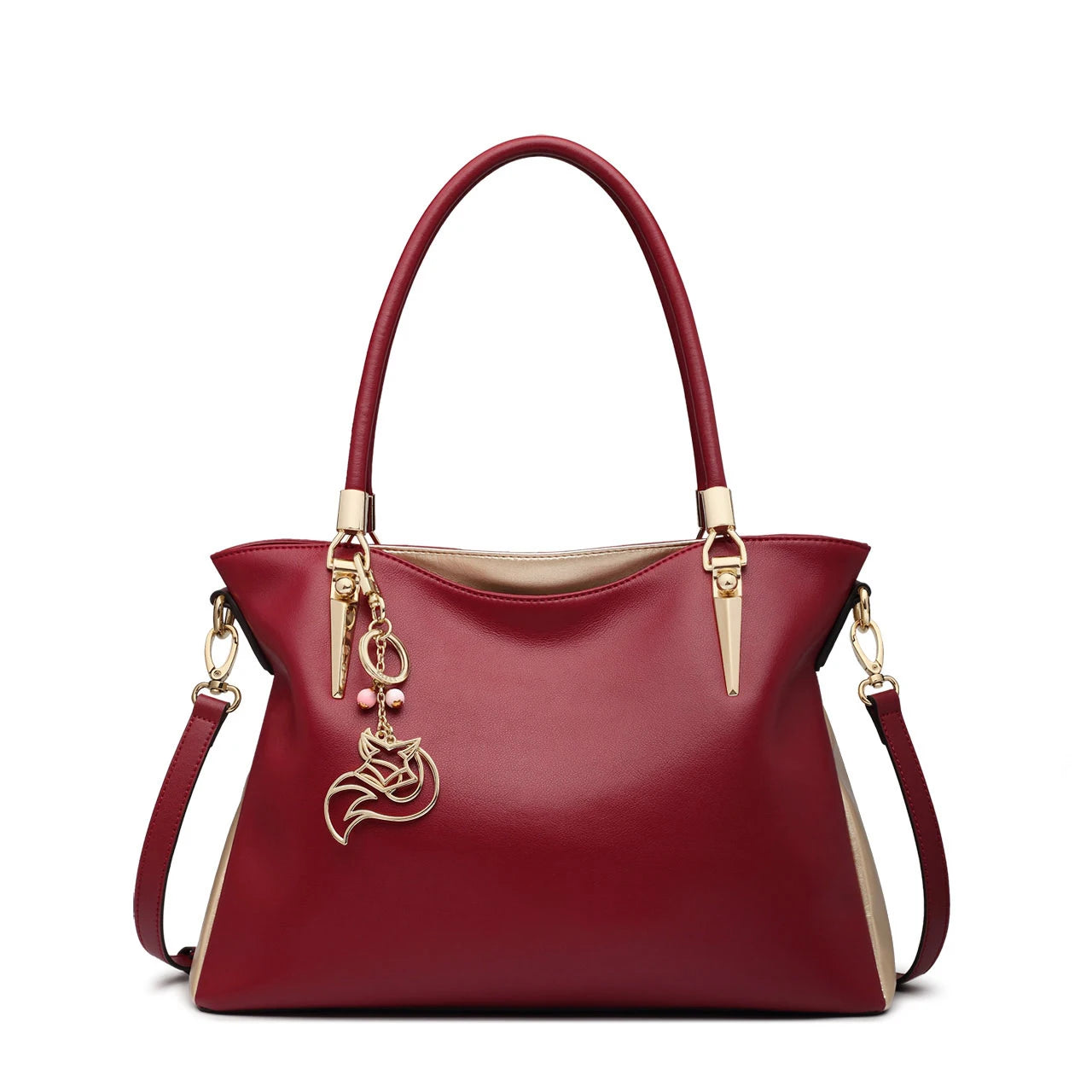 Damen Schultertasche aus Rindleder Crossbody-Tasche Luxuriöse Handtasche