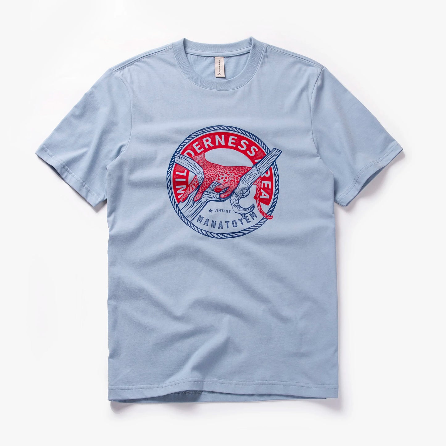 Herren T-Shirt mit Leoprint im Sommer Casual Stil aus 100 Prozent Baumwolle