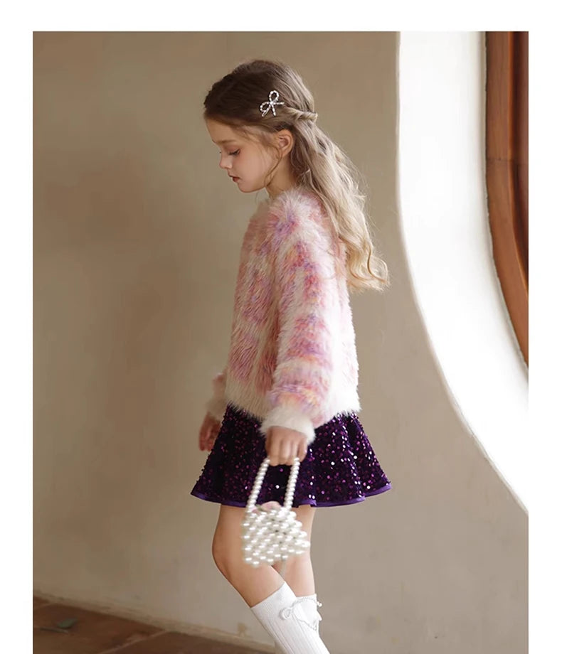 Beiges langärmeliges Frühlingskleid für Mädchen – niedliches Blumenmädchen-Outfit für Hochzeit oder Geburtstag, ideal für Prinzessinnen im Alltag (Größe 110-170 cm)