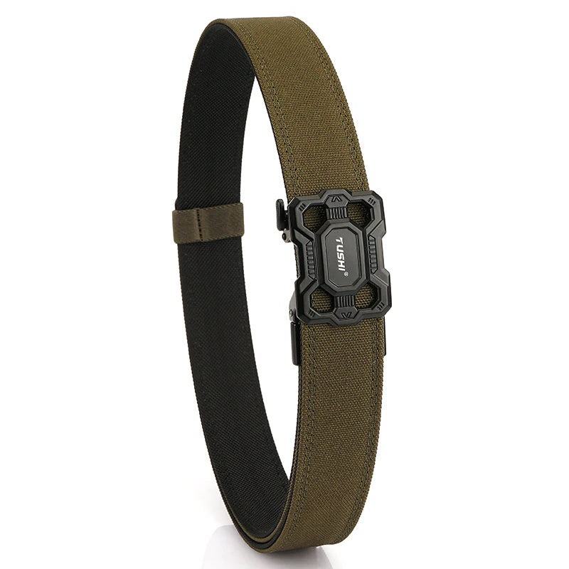 Herren-Taktischer Gürtel aus Nylon mit Robuster Metall-Schnalle Länge 110 bis 120 cm