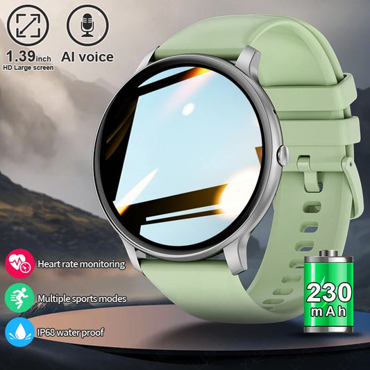 LIGE 2025, neue Smartwatch, 1,39-Zoll-HD-Display, Antwort auf Anruf, Nachricht, Vorschau, Sport, DIY-Zifferblatt, Musik-Smartwatch für Männer und Frauen