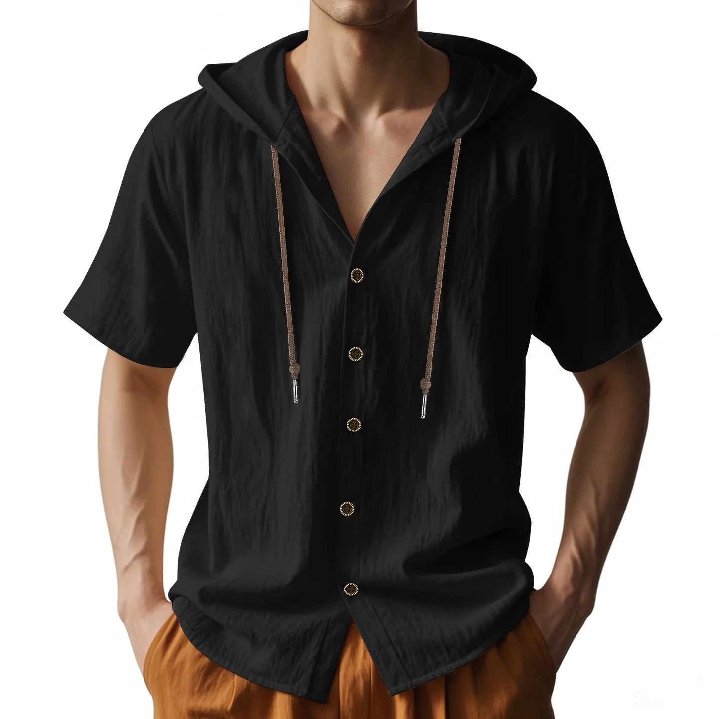 Langarm-Herrenhemd aus Cord mit Streifenmuster – aus samtweichem Baumwollstoff in mehreren Farben.